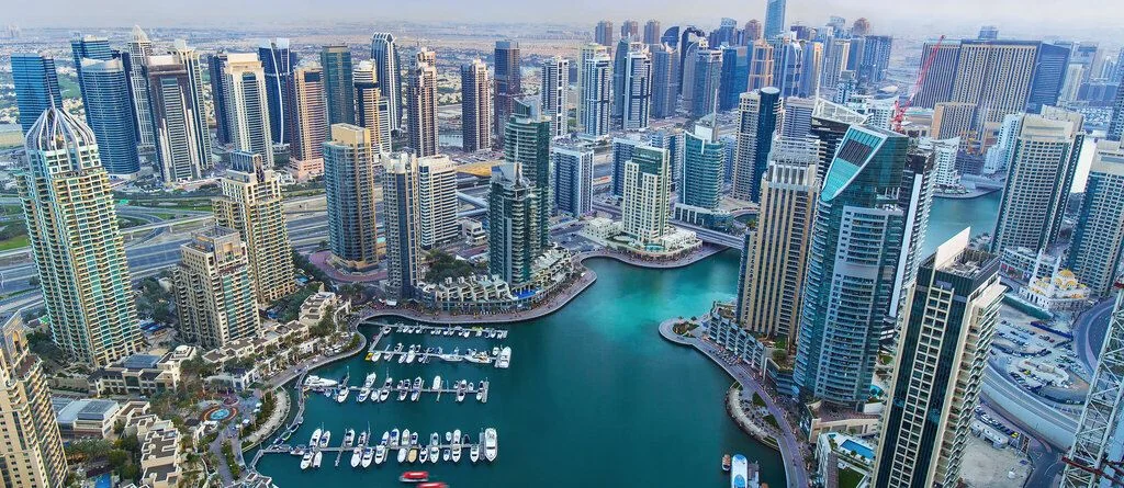 Dubai skyline from above — off-plan property market 2026