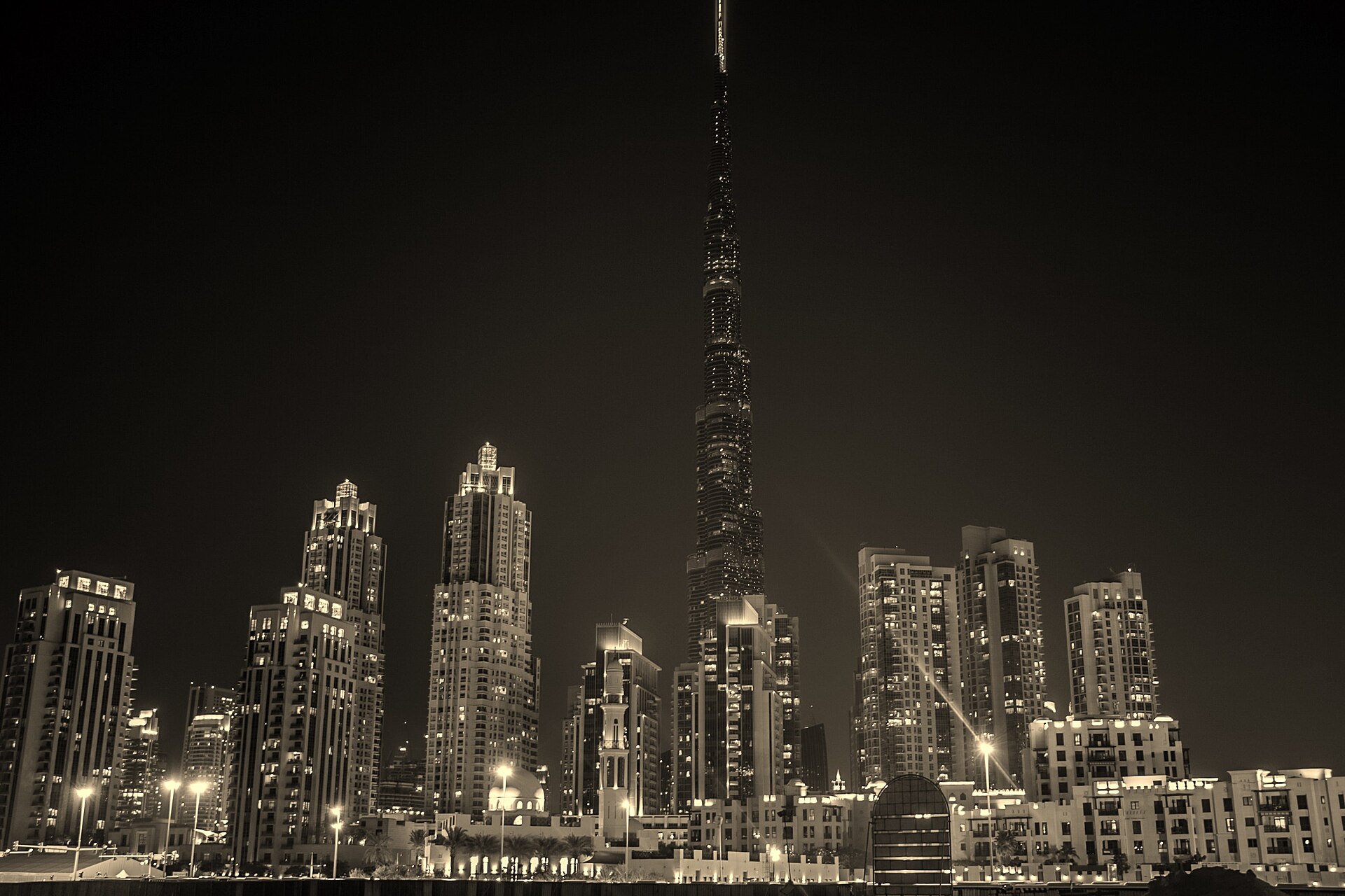 Dubai skyline at night — AI in real estate 2026